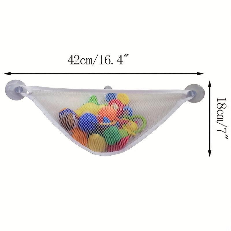 Bath Toys Mesh Net Toy Storage Bag With Suction Cups
