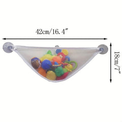Bath Toys Mesh Net Toy Storage Bag With Suction Cups
