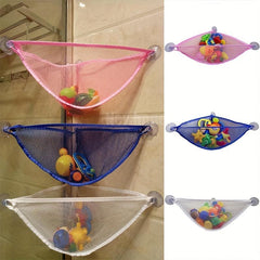 Bath Toys Mesh Net Toy Storage Bag With Suction Cups
