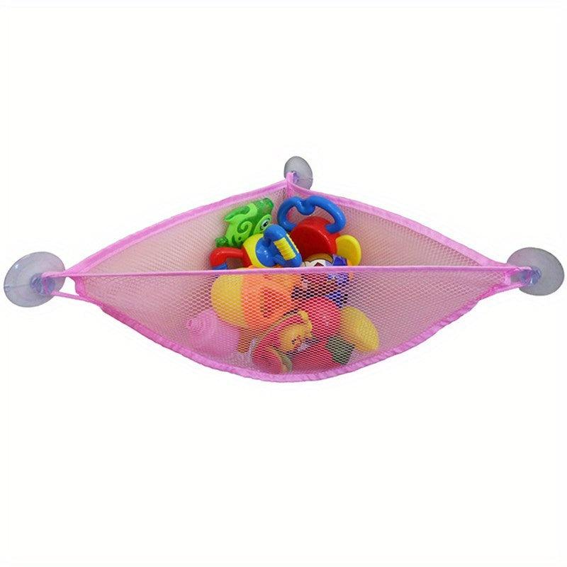 Bath Toys Mesh Net Toy Storage Bag With Suction Cups