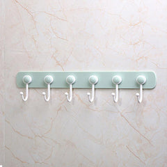 360 Rotating Rack with 6 Hooks Towel Rag Hook Hanger Bathroom Organizer