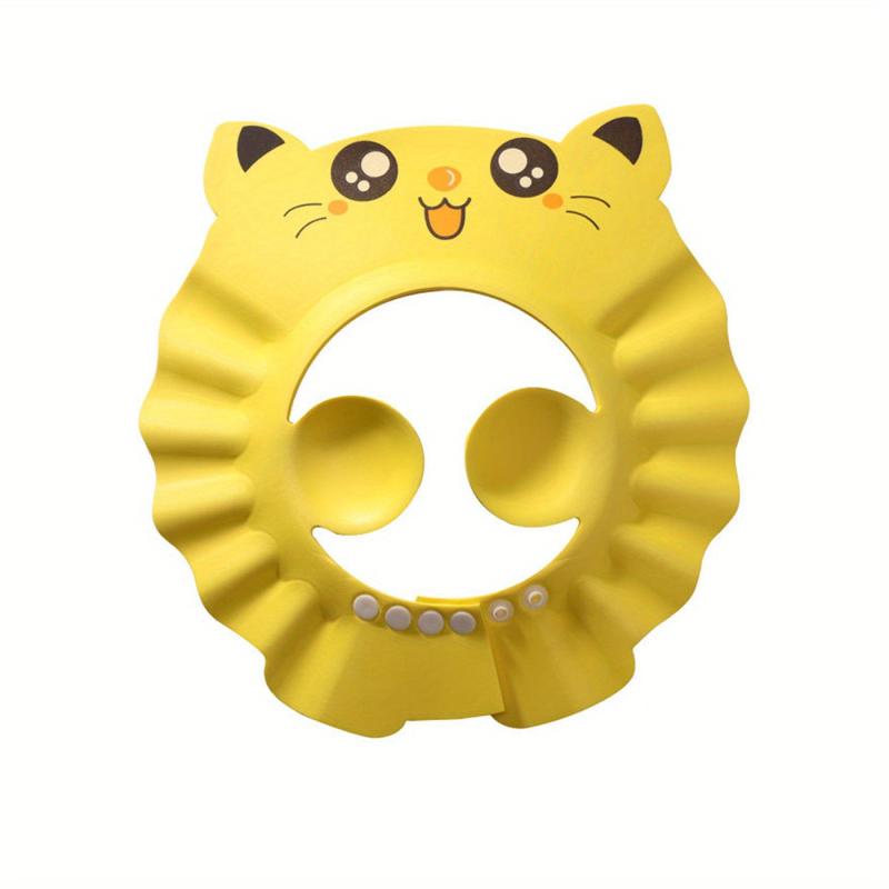 Adjustable Waterproof Baby Bath Cap with Visor and Splash Guard