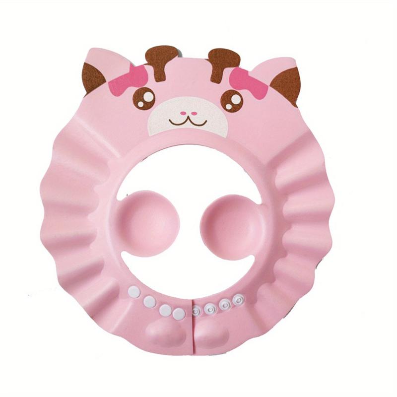 Adjustable Waterproof Baby Bath Cap with Visor and Splash Guard