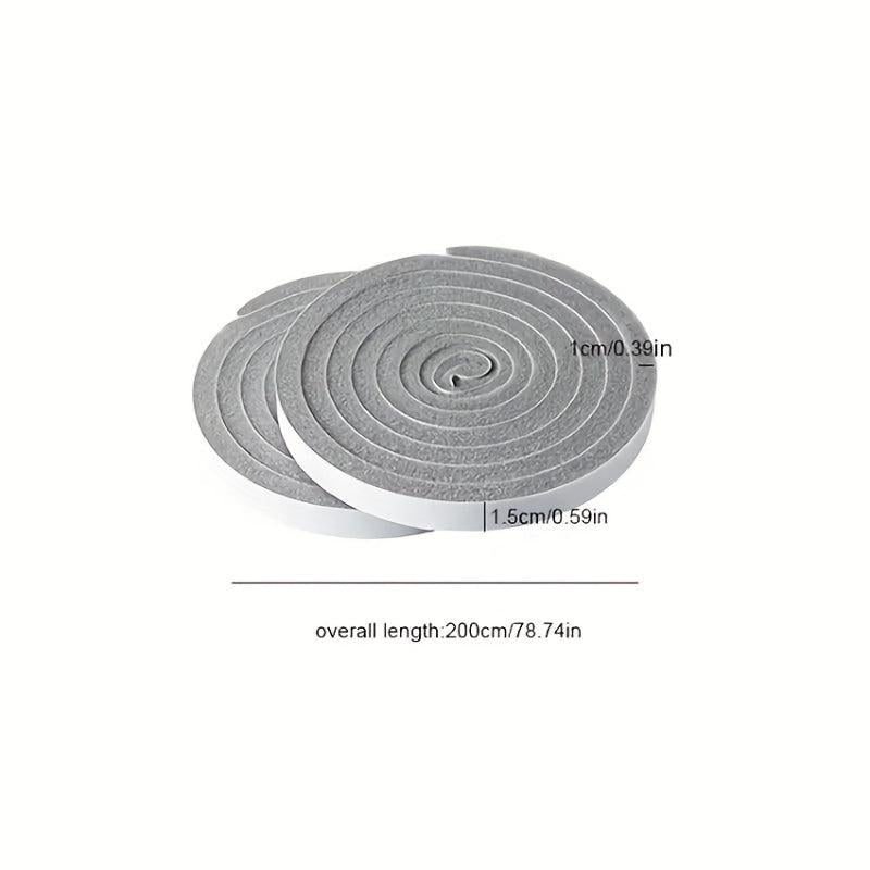 2pcs Severe Weather Seal Foam Window Glass Door Tapes