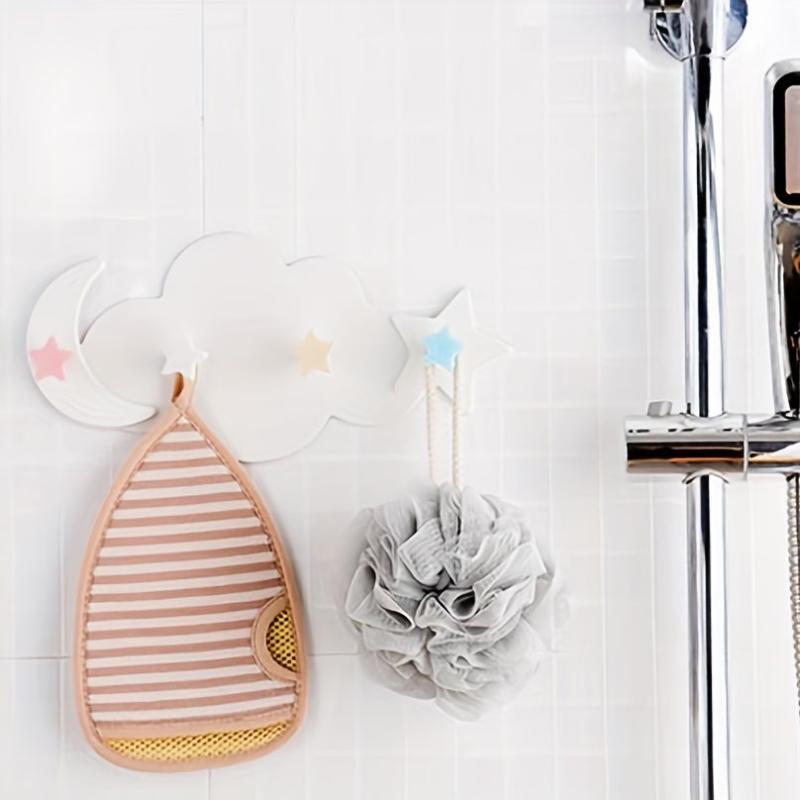 Cloud Shaped Self-adhesive Hook Bathroom Storage Accessory