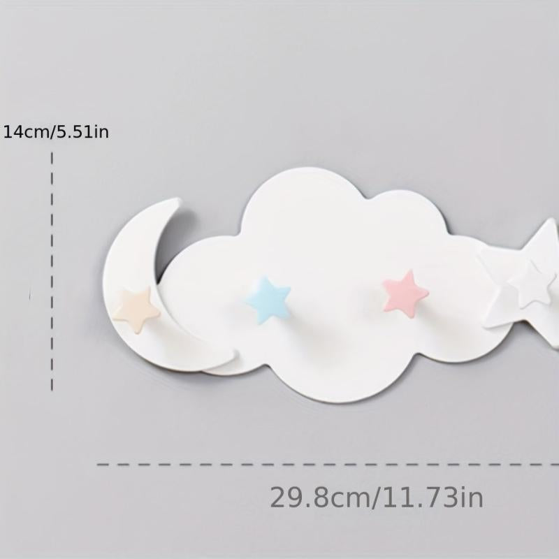 Cloud Shaped Self-adhesive Hook Bathroom Storage Accessory
