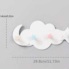 Cloud Shaped Self-adhesive Hook Bathroom Storage Accessory