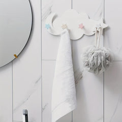 Cloud Shaped Self-adhesive Hook Bathroom Storage Accessory