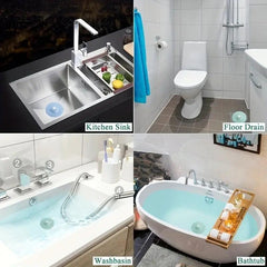 5pcs Mixed Press Silicone Floor Drain Mat Deodorization Enclosed Bathroom Anti-b