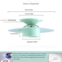 5pcs Mixed Press Silicone Floor Drain Mat Deodorization Enclosed Bathroom Anti-b