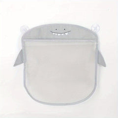 Cartoon Pattern Suction Cup Mesh Bag Bathroom Toy Storage Organizer