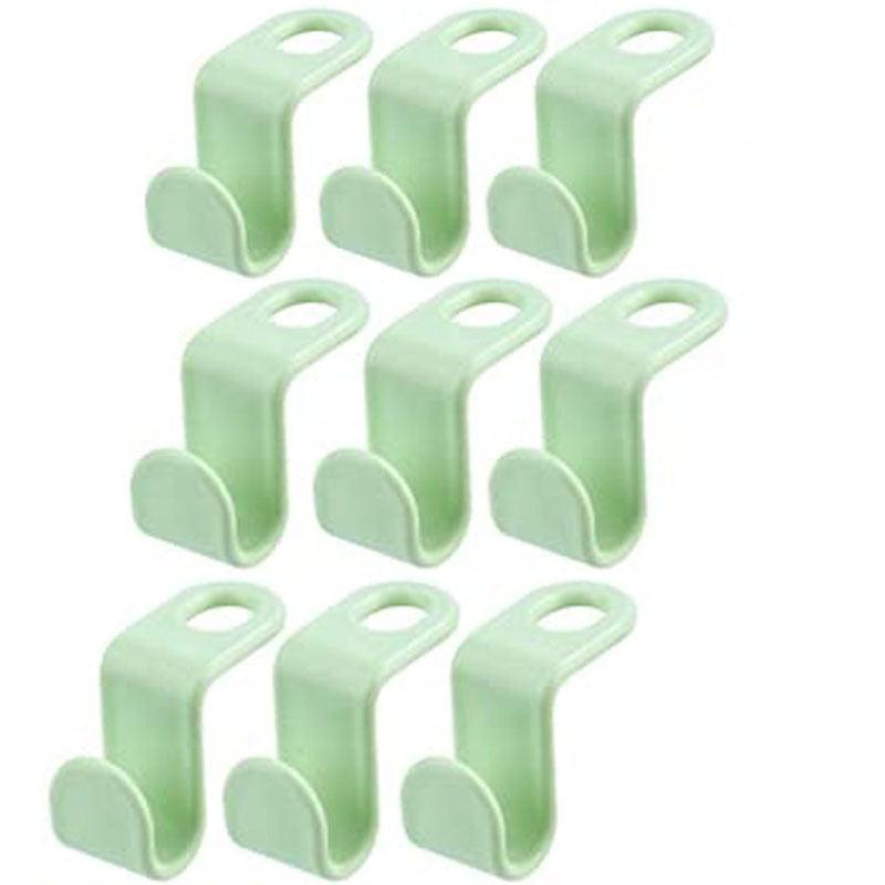 9PCS Hanger Connector Hooks Plastic Organizer Heavy Duty Clothes Closet
