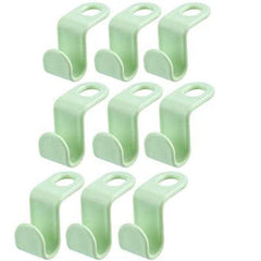 9PCS Hanger Connector Hooks Plastic Organizer Heavy Duty Clothes Closet