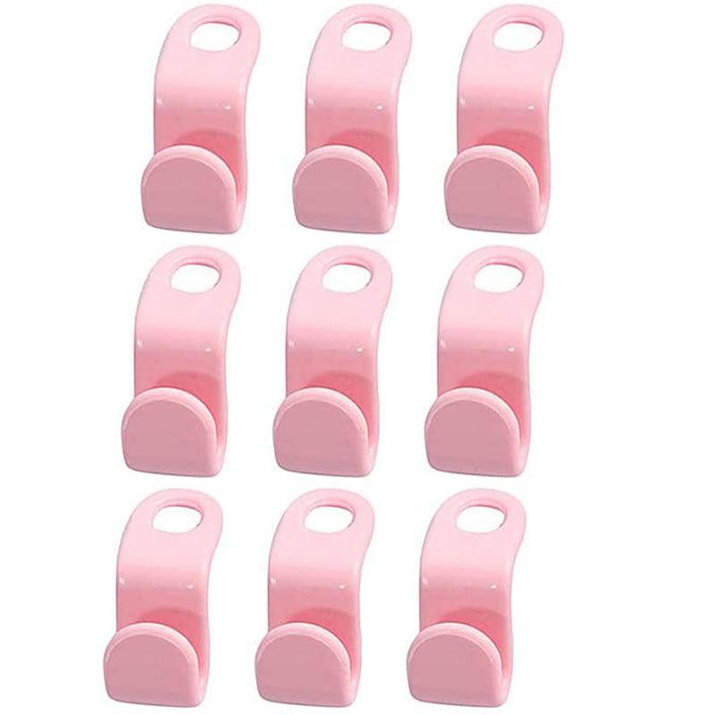 9PCS Hanger Connector Hooks Plastic Organizer Heavy Duty Clothes Closet