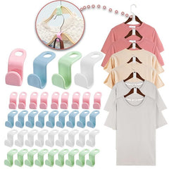 9PCS Hanger Connector Hooks Plastic Organizer Heavy Duty Clothes Closet