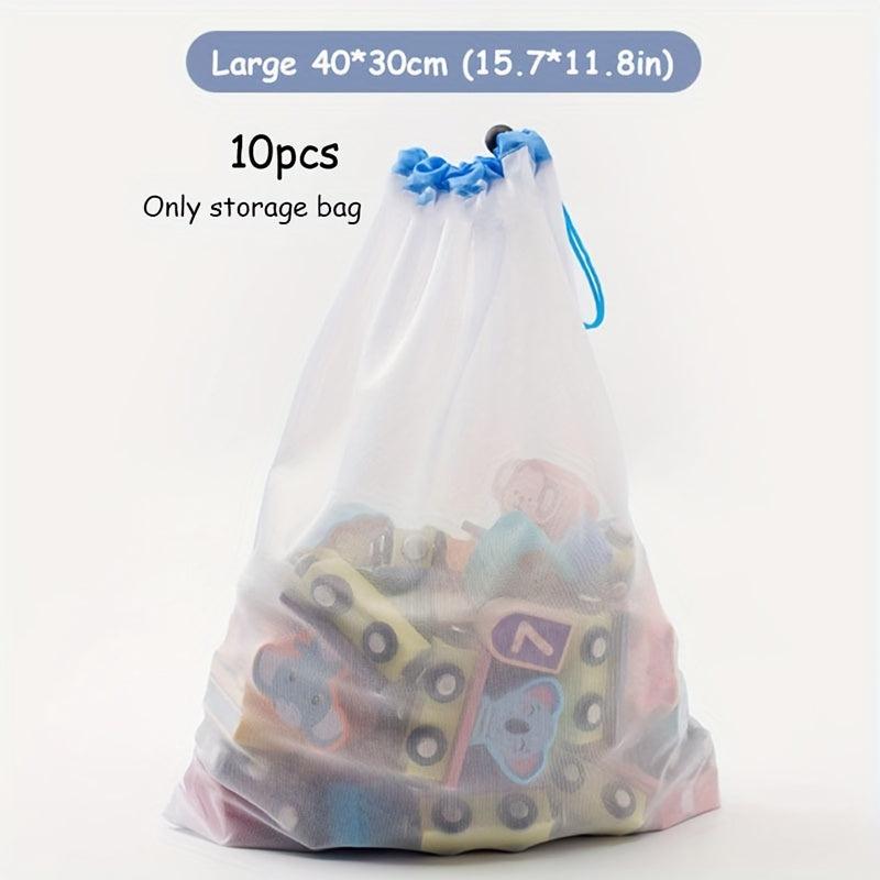 Breathable Toy Storage Bag - Nylon Material - Organizer for Toys - 10 30pcs