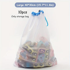 Breathable Toy Storage Bag - Nylon Material - Organizer for Toys - 10 30pcs