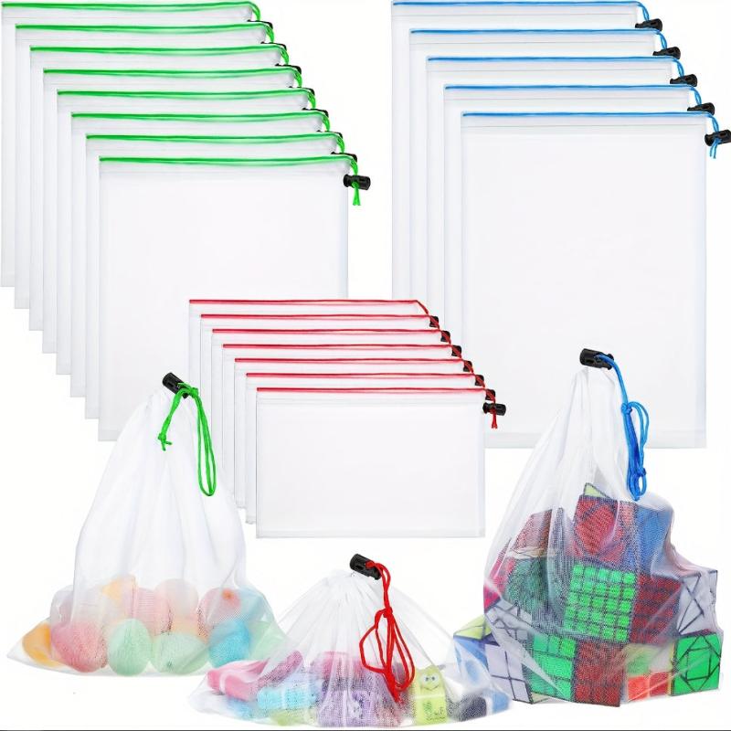 Breathable Toy Storage Bag - Nylon Material - Organizer for Toys - 10 30pcs