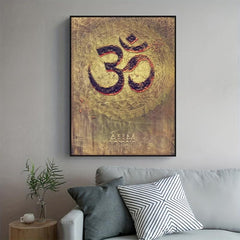 Vintage Religion Belief Mural Retro Graffiti Street Canvas Print