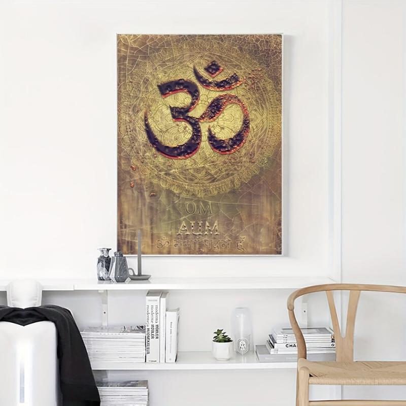 Vintage Religion Belief Mural Retro Graffiti Street Canvas Print