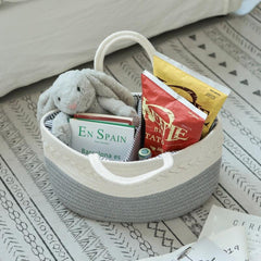 Woven Diaper Caddy Organizer For Baby