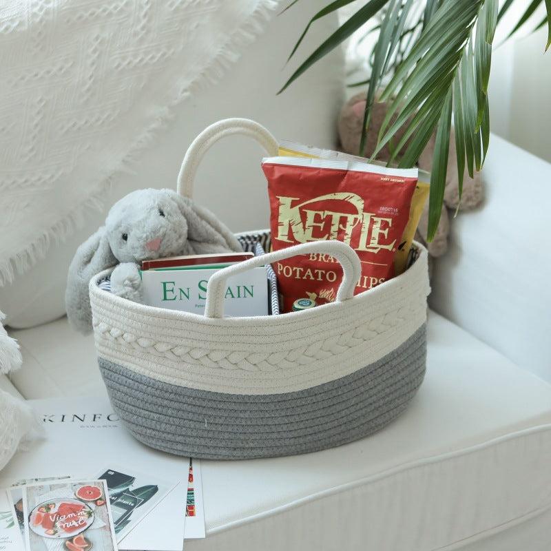Woven Diaper Caddy Organizer For Baby