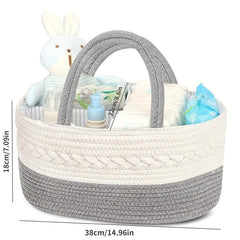 Woven Diaper Caddy Organizer For Baby