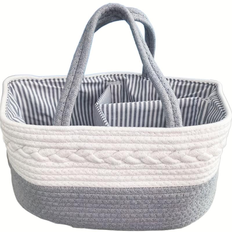 Woven Diaper Caddy Organizer For Baby