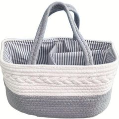 Woven Diaper Caddy Organizer For Baby