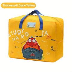 Cartoon Pattern Storage Bag for Kids, Thickened Wear-Resistant, Portable & Folda