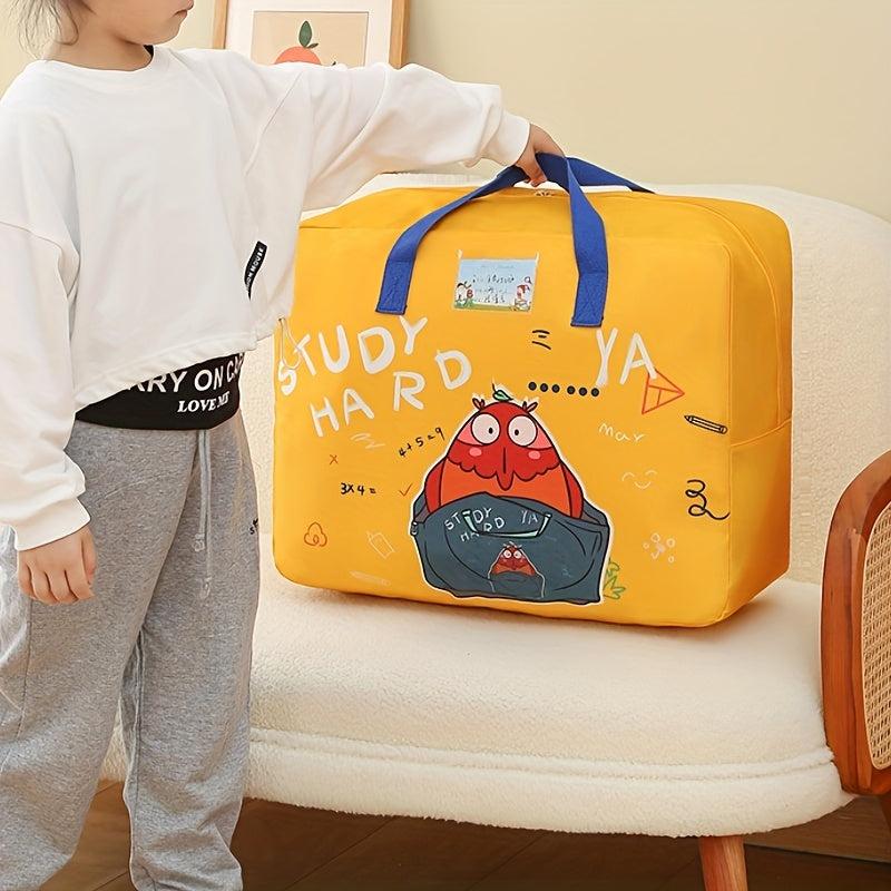 Cartoon Pattern Storage Bag for Kids, Thickened Wear-Resistant, Portable & Folda