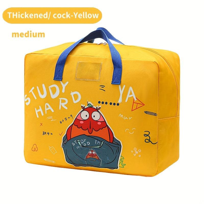 Cartoon Pattern Storage Bag for Kids, Thickened Wear-Resistant, Portable & Folda