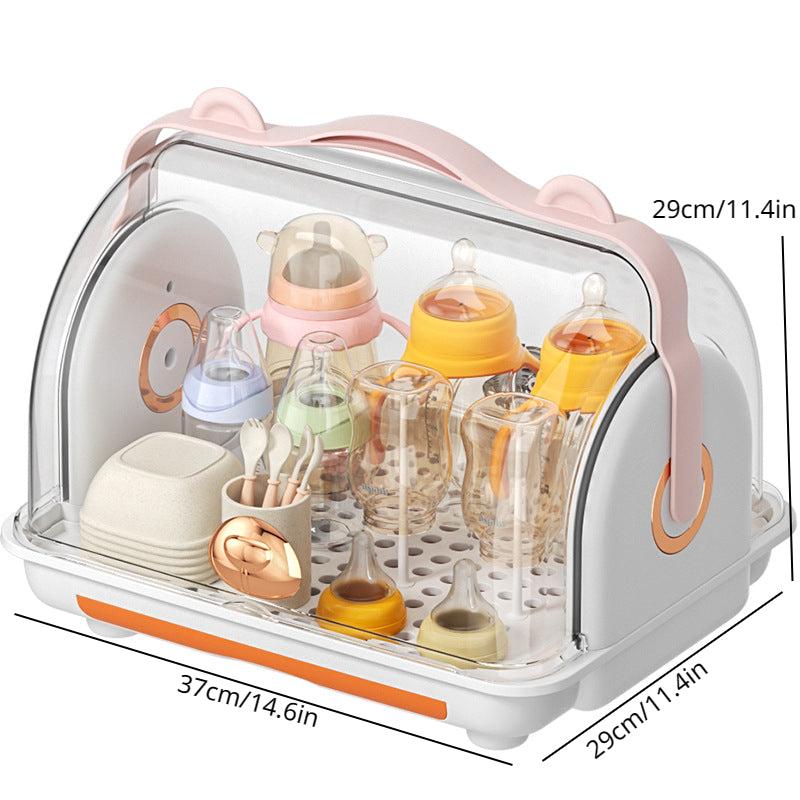 Feeding Bottle Storage Cabinet Dustproof Box With Lid