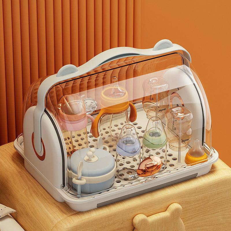 Feeding Bottle Storage Cabinet Dustproof Box With Lid