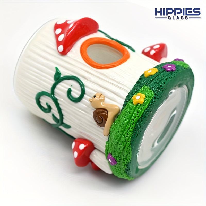 3D Hand Painted Mushroom Toothbrush Holder for Kids Bathroom
