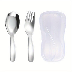 316 Stainless Children's Cutlery Set, Portable Tableware for Dinner