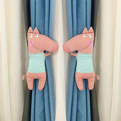 2pcs Decorative Cartoon Curtain Buckles Tiebacks with Pearl Rope