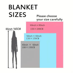 Dinosaur Print Flannel Fleece Throw Blanket Soft Cozy for Sofa Office Bed