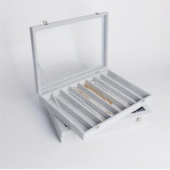 Velvet Jewelry Box 8 Slot Necklaces Pendants Storage Dustproof Organizer