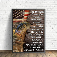 Father's Wall Canvas Painting for Home Decor TV Background Bedroom