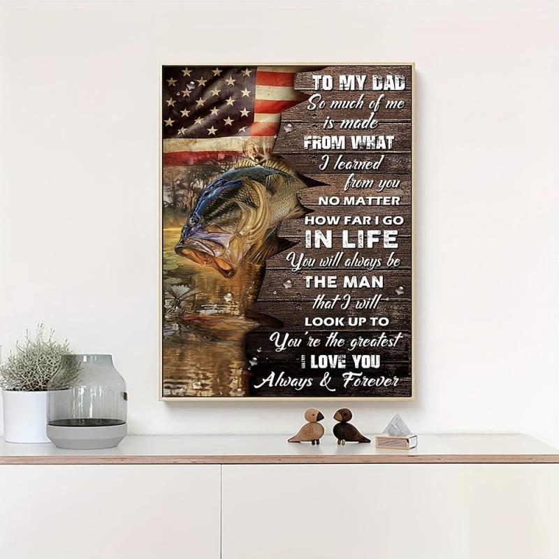 Father's Wall Canvas Painting for Home Decor TV Background Bedroom