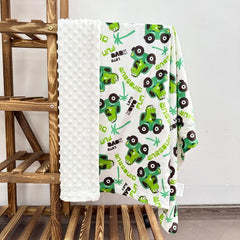 Soft Fleece Baby Blanket Dinosaur Pattern