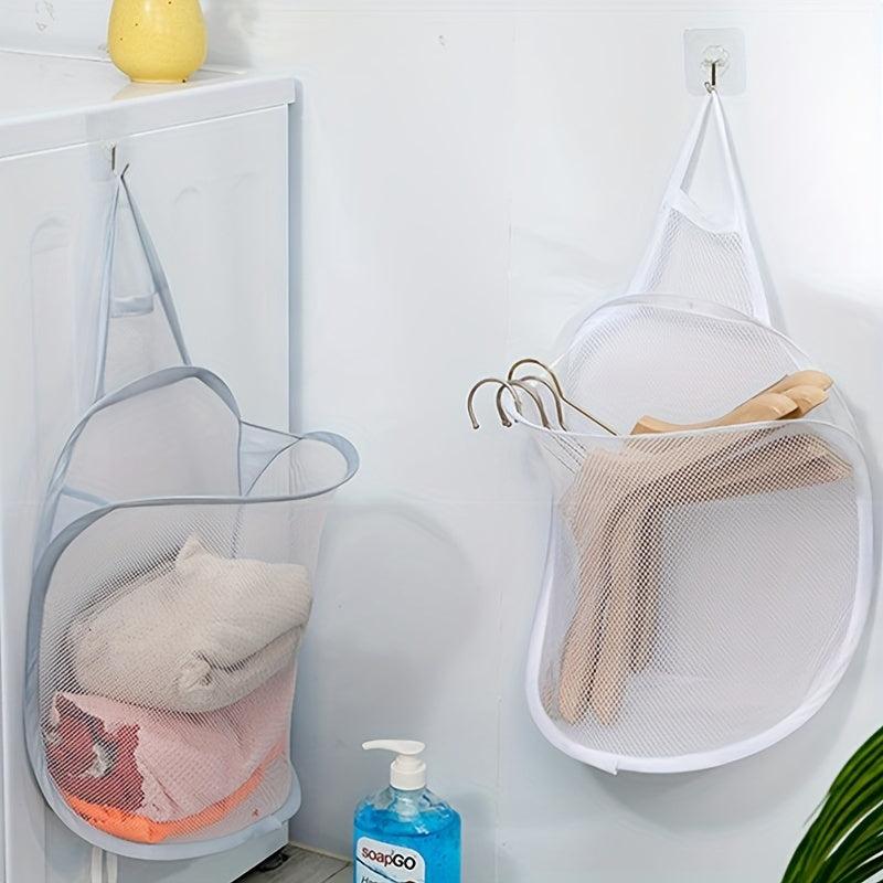 Wall Mounted Laundry Basket Foldable Household Dirty Clothes Storage