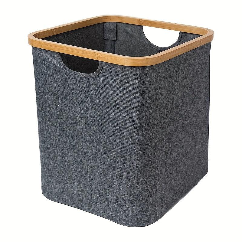 Foldable Laundry Basket Storage Rack Dirty Clothes Basket Gray