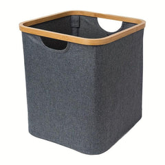 Foldable Laundry Basket Storage Rack Dirty Clothes Basket Gray