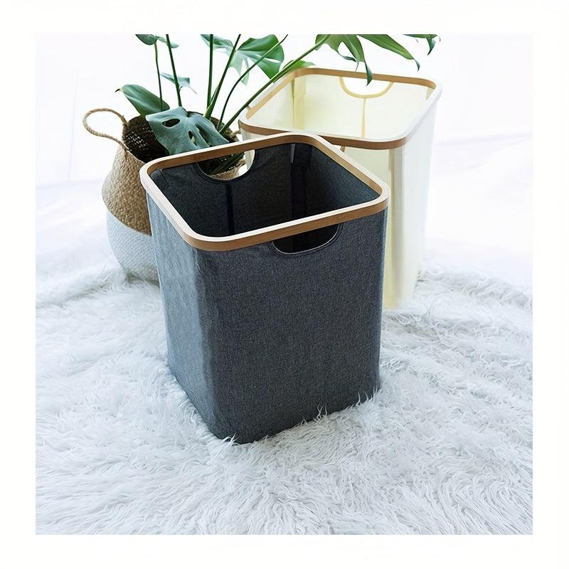 Foldable Laundry Basket Storage Rack Dirty Clothes Basket Gray