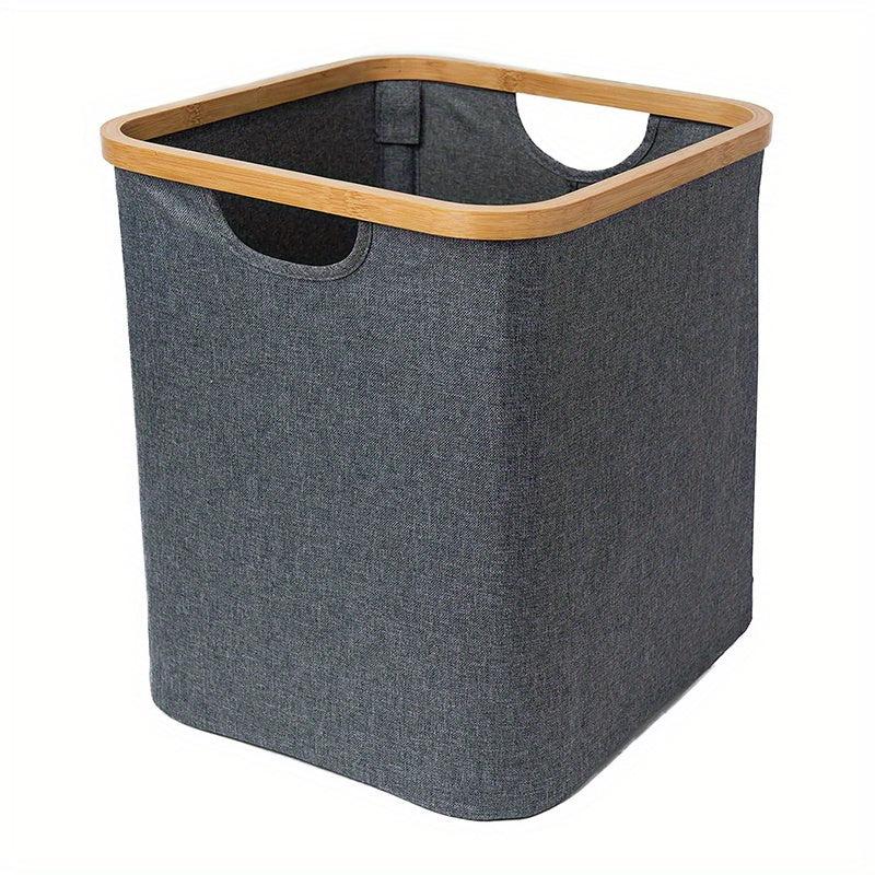 Foldable Laundry Basket Storage Rack Dirty Clothes Basket Gray