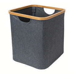 Foldable Laundry Basket Storage Rack Dirty Clothes Basket Gray