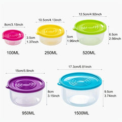 Clear Food Storage Containers With Lids Stackable BPA Free