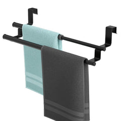 Retractable Double Towel Rack Non Perforated Stainless Steel